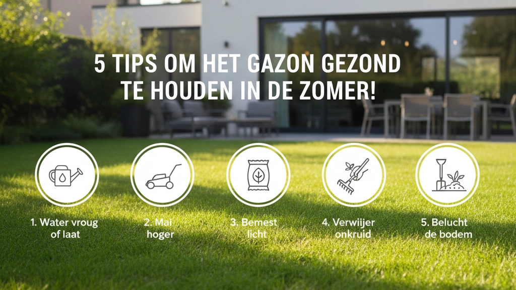5 Tips om je Gazon Gezond en Groen te Houden in de Zomer