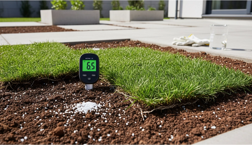 Cool-Season Sod pH Balance in Clay Soil