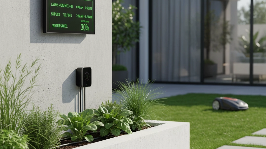 Efficient garden irrigation water saving schedule