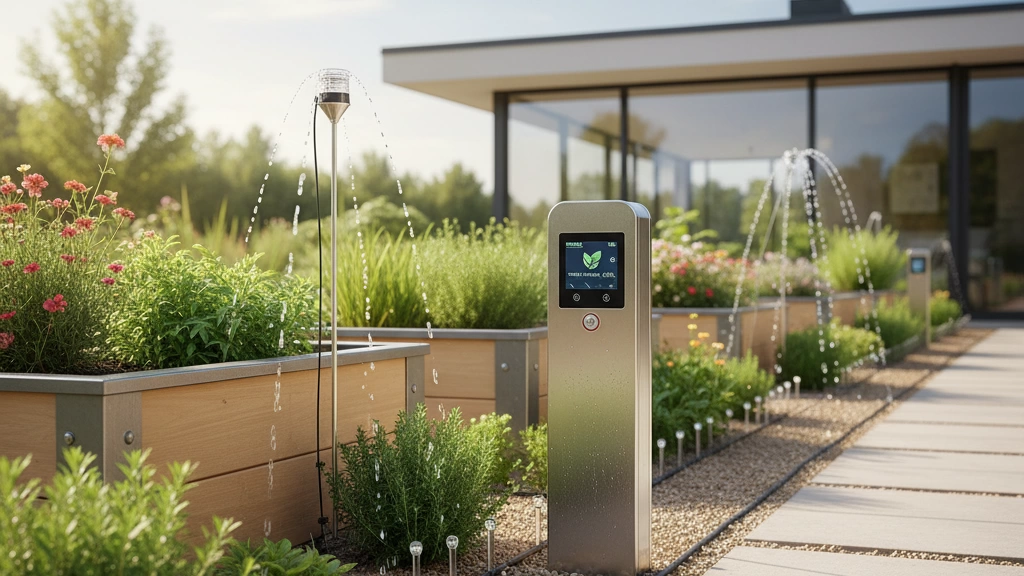 Efficient garden irrigation water savings