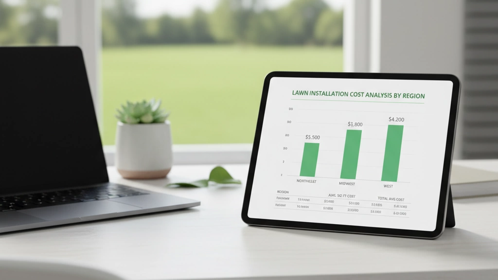 Lawn installation cost analysis by region