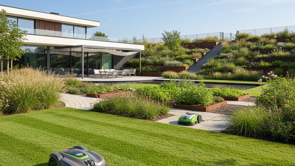 Beste strategieën voor robotmaaiers in grote tuinen vanaf 1000 m²