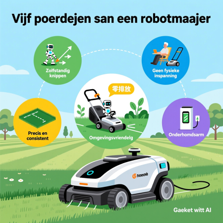 Vijf voordelen van een robotmaaier!