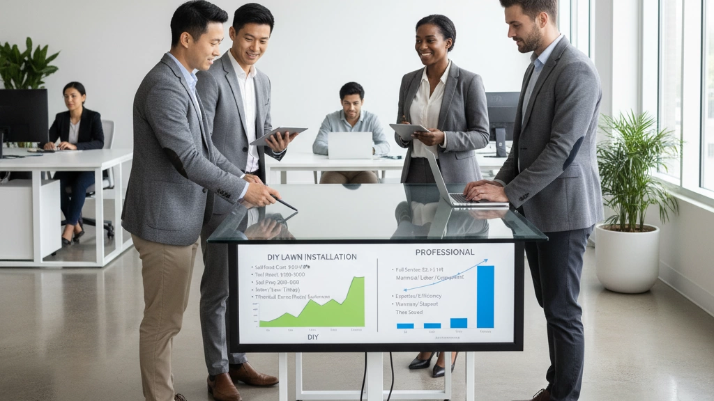 lawn installation cost comparison DIY vs professional