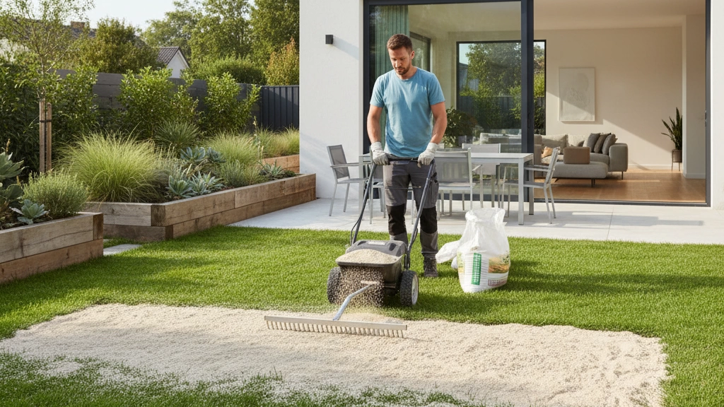 lawn topdressing with sharp sand maintenance